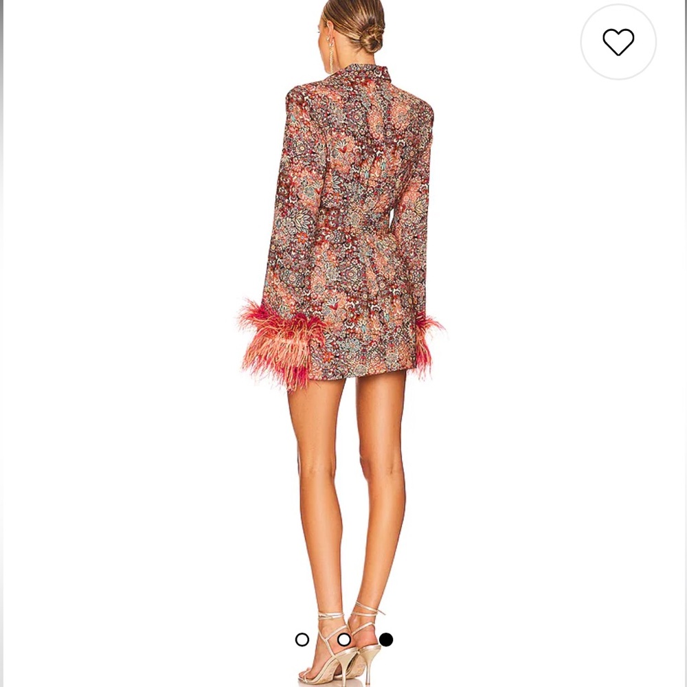 Odessa Printed Blazer in Burgundy Multi Bronx and Banco